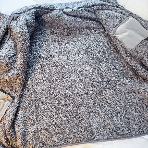 L.L.Bean Hi-Pile Fleece Jacket Gray Grey Large - Picture 9 of 14